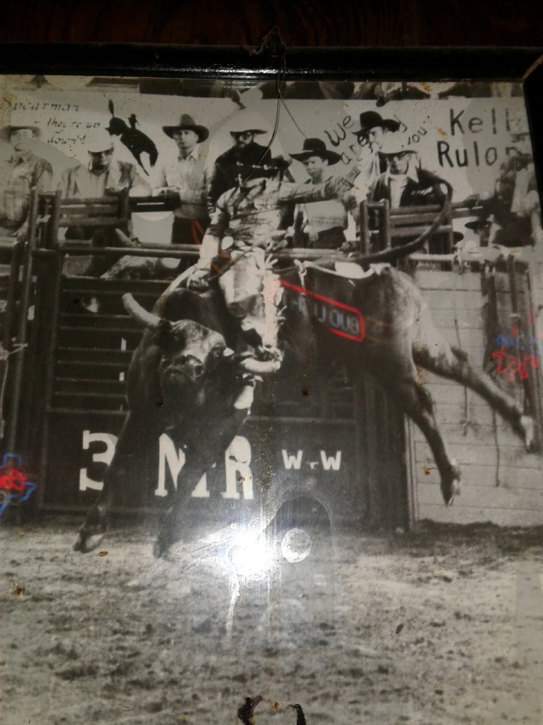 Larry Don Canaday original rodeo photograph, Spearman TX, late 1980s